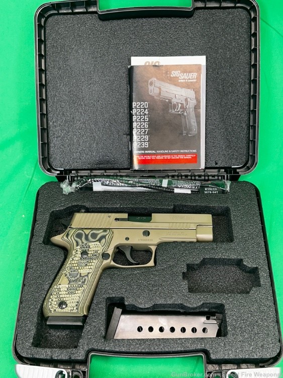 RARE Sig Sauer P220 Elite Scorpion .45 acp 2 mags in box FDE Nice shape!-img-13