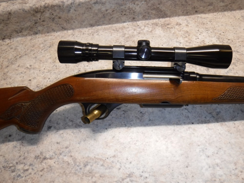 Winchester model 100, 284 win, Mfg 1966, very nice, weaver 4x scope-img-2