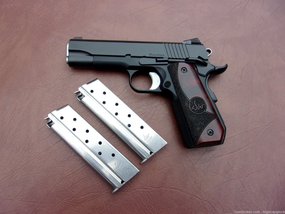 Dan Wesson Guardian 9mm 1911 Commander Pistol Night Sights 99% Box $1START-img-3