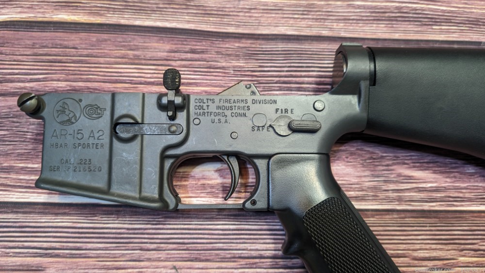 Colt AR-15 A2 HBAR Sporter PRE BAN AR 15 COMPLETE Lower Preban -img-1