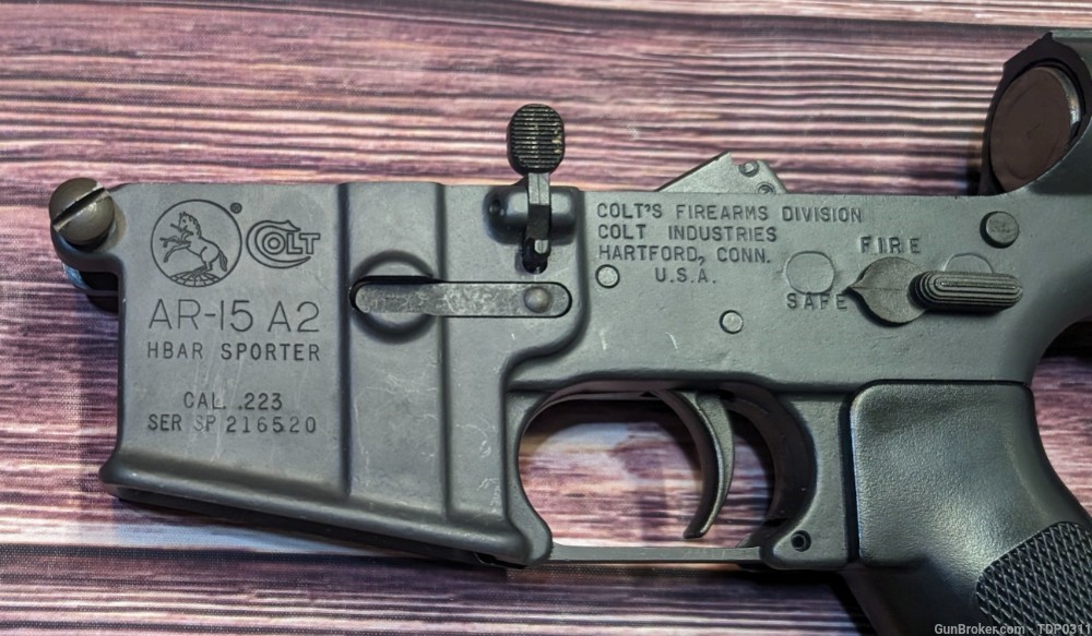 Colt AR-15 A2 HBAR Sporter PRE BAN AR 15 COMPLETE Lower Preban -img-3