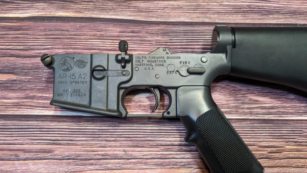 Colt AR-15 A2 HBAR Sporter PRE BAN AR 15 COMPLETE Lower Preban -img-2