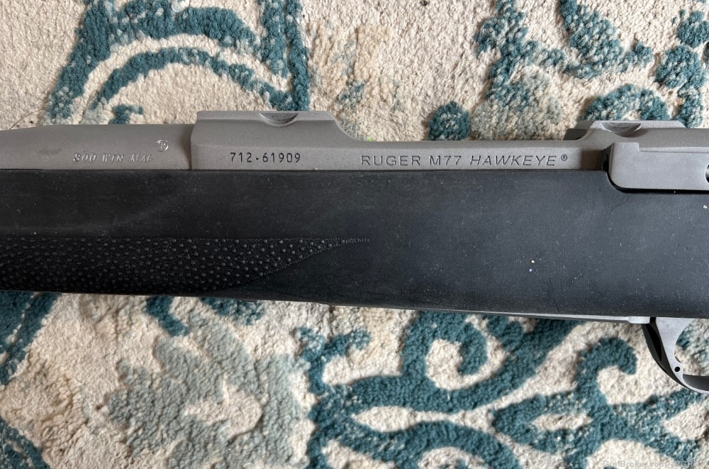 Ruger M77 Hawkeye Alaskan 20” barrel matte stainless 300 win mag -img-2