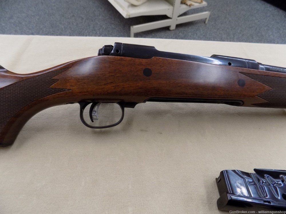 Savage 14 Left Hand, DBM .243 22" BBL, 3-Mags Deluxe Walnut Stock/Bluing-img-6