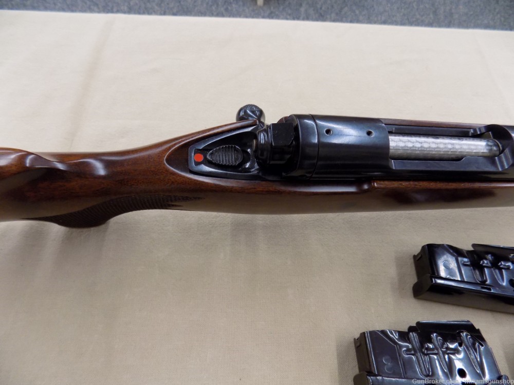 Savage 14 Left Hand, DBM .243 22" BBL, 3-Mags Deluxe Walnut Stock/Bluing-img-10