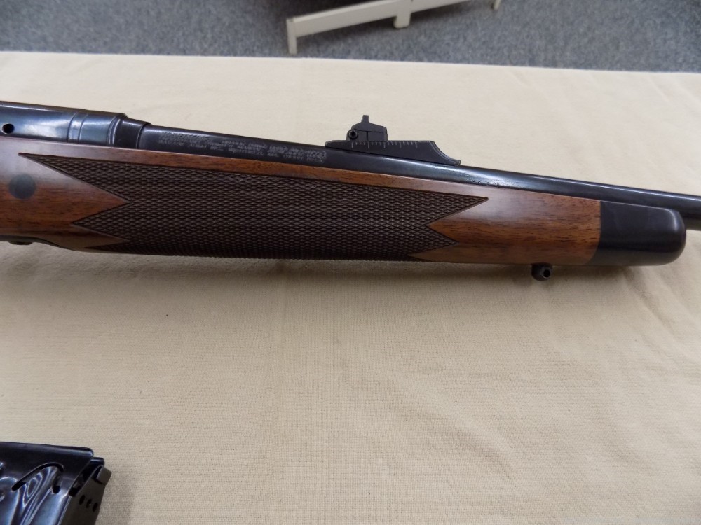 Savage 14 Left Hand, DBM .243 22" BBL, 3-Mags Deluxe Walnut Stock/Bluing-img-7