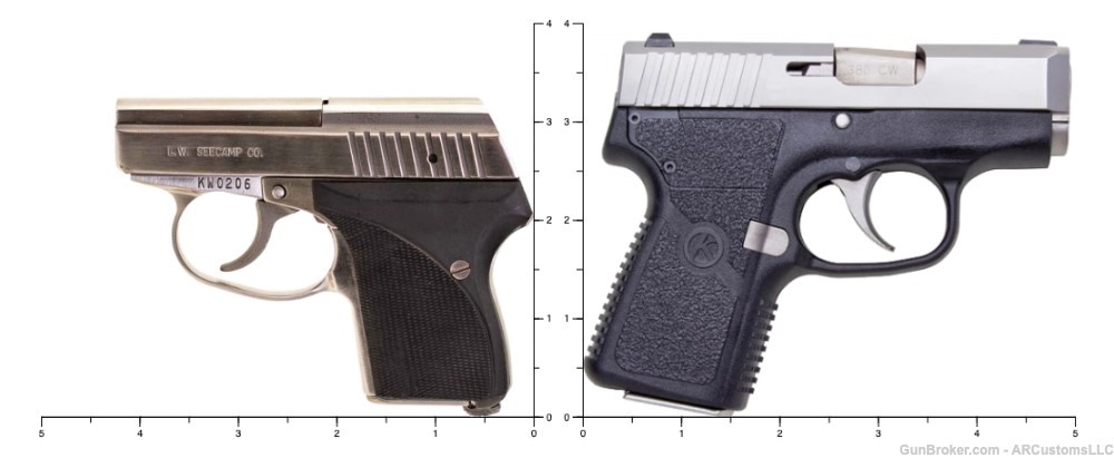 Smallest 380 ACP Pistol Seecamp LWS-380 Stainless-img-3