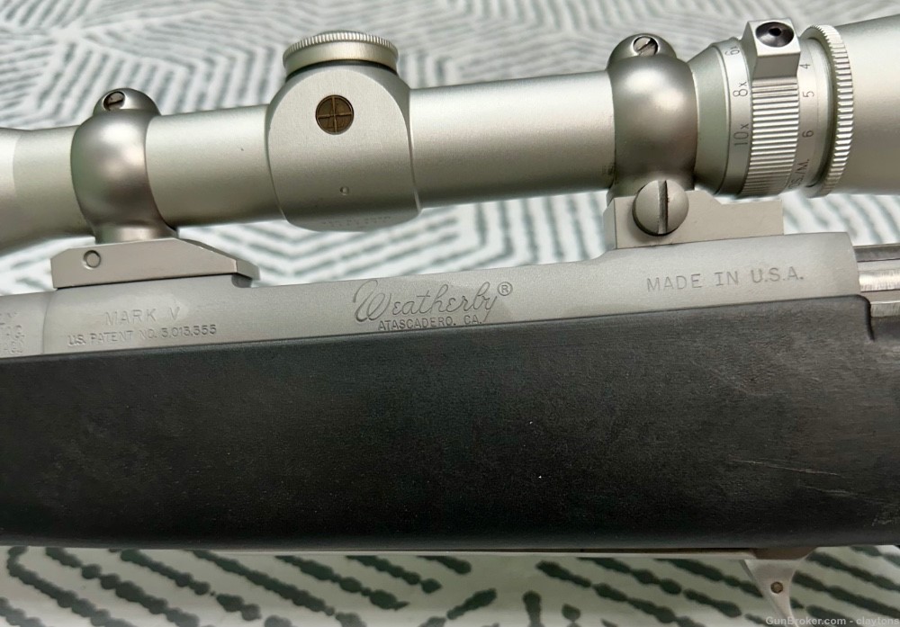 Weatherby Mark V 7mm Weatherby Mag Stainless w/Leupold Scope NR!!-img-10