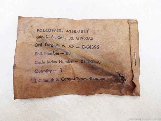 Smith & Corona 1903A3 Rifle stamped follower in package-img-0