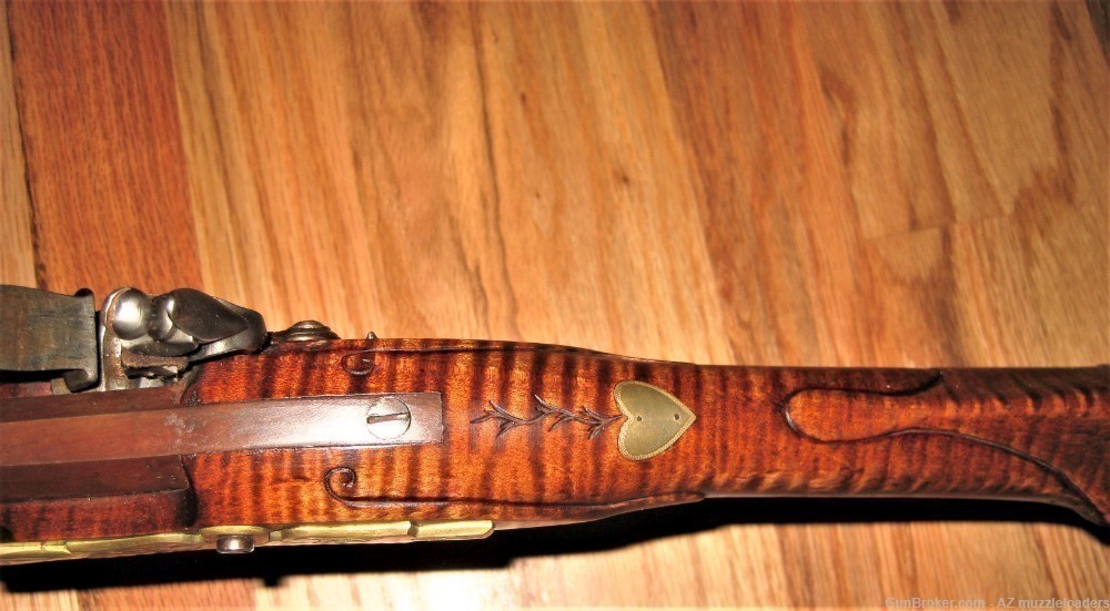 Kentucky Rifle by Frank Burton, 40 Cal Douglas XX Barrel, Curly Maple Stock-img-12