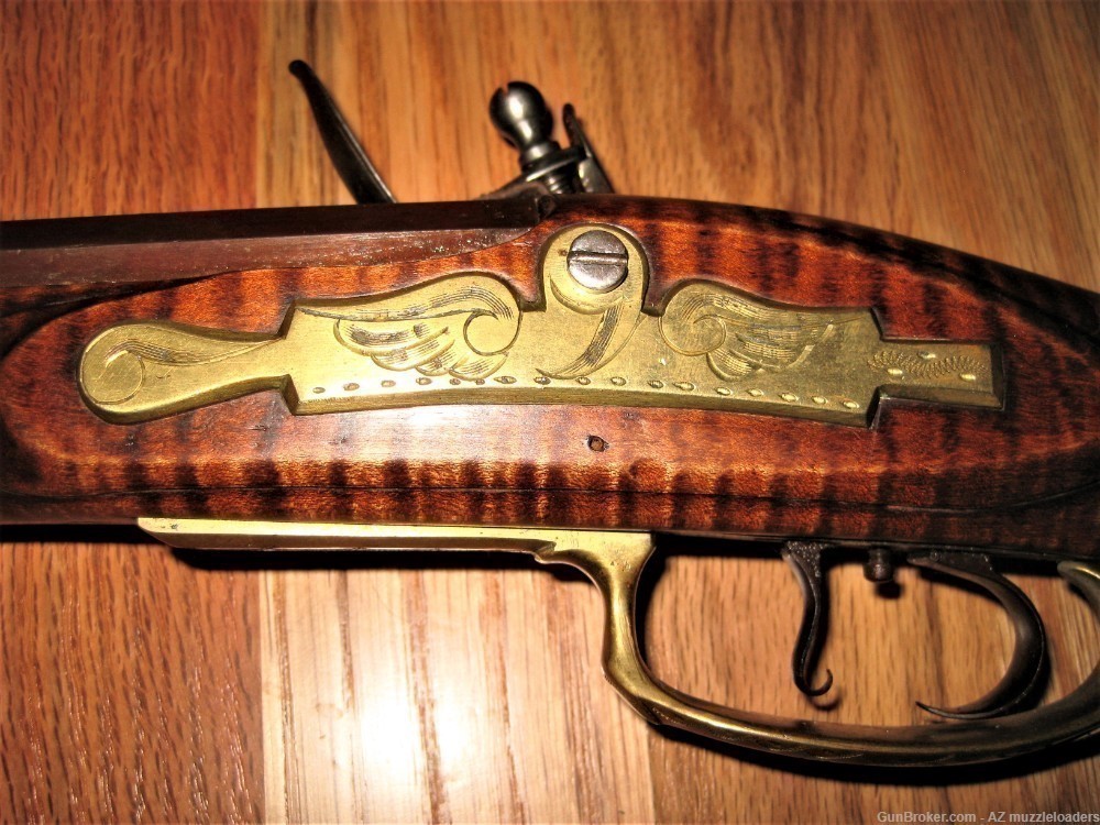 Kentucky Rifle by Frank Burton, 40 Cal Douglas XX Barrel, Curly Maple Stock-img-9