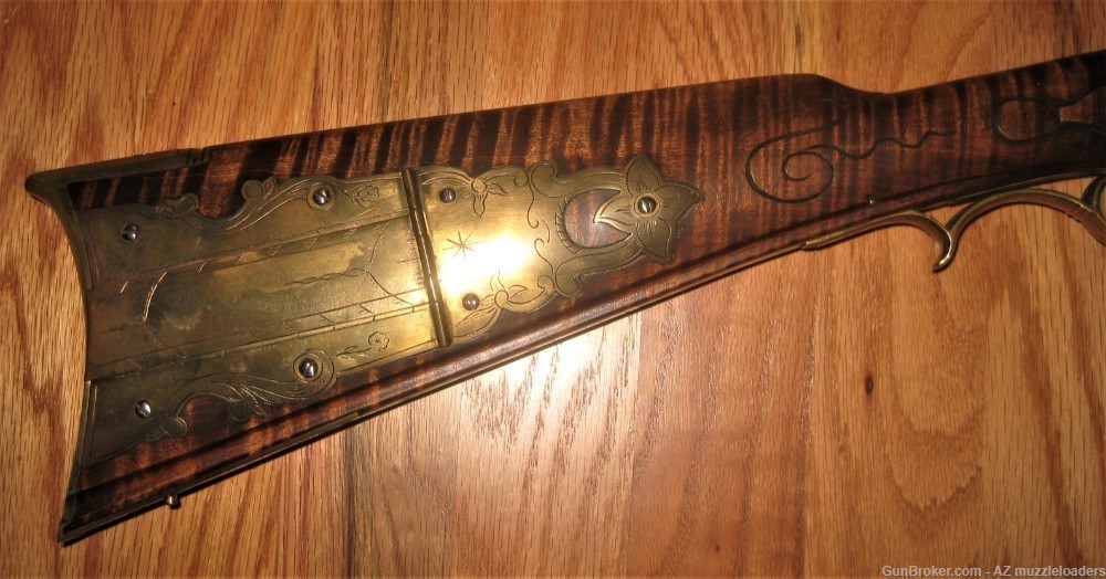 Lancaster Rifle by Doc Goby, 40 Cal, Curly Maple, Bill Large, Bob Roller -img-1