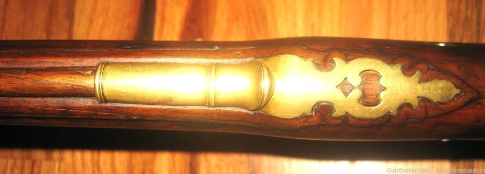 Antique Jaeger Flintlock Rifle Marked 1799. 68 caliber Swamped  Barrel-img-17