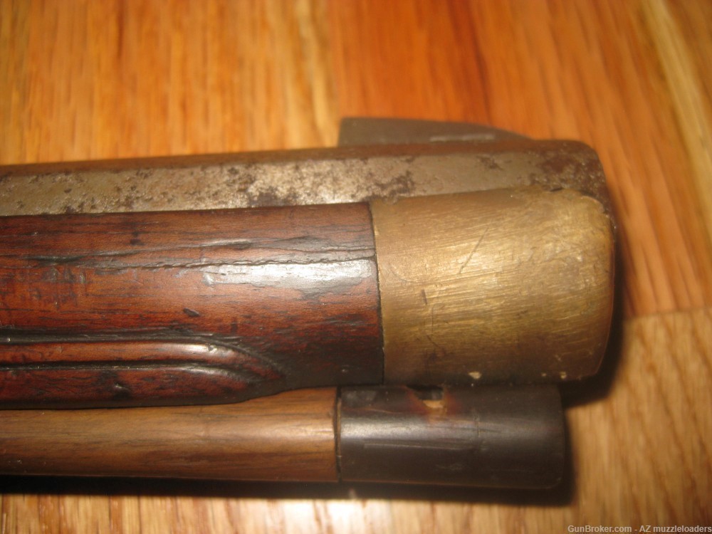 Antique Jaeger Flintlock Rifle Marked 1799. 68 caliber Swamped  Barrel-img-27