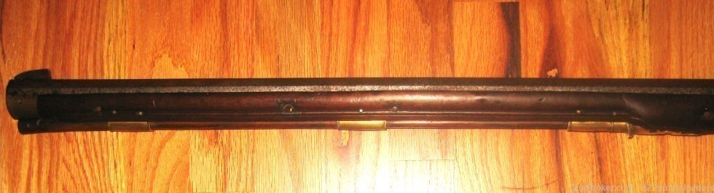 Antique Jaeger Flintlock Rifle Marked 1799. 68 caliber Swamped  Barrel-img-4