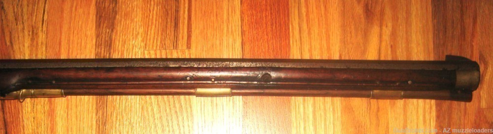 Antique Jaeger Flintlock Rifle Marked 1799. 68 caliber Swamped  Barrel-img-3