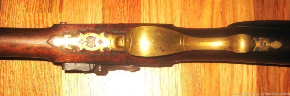 Antique Jaeger Flintlock Rifle Marked 1799. 68 caliber Swamped  Barrel-img-16