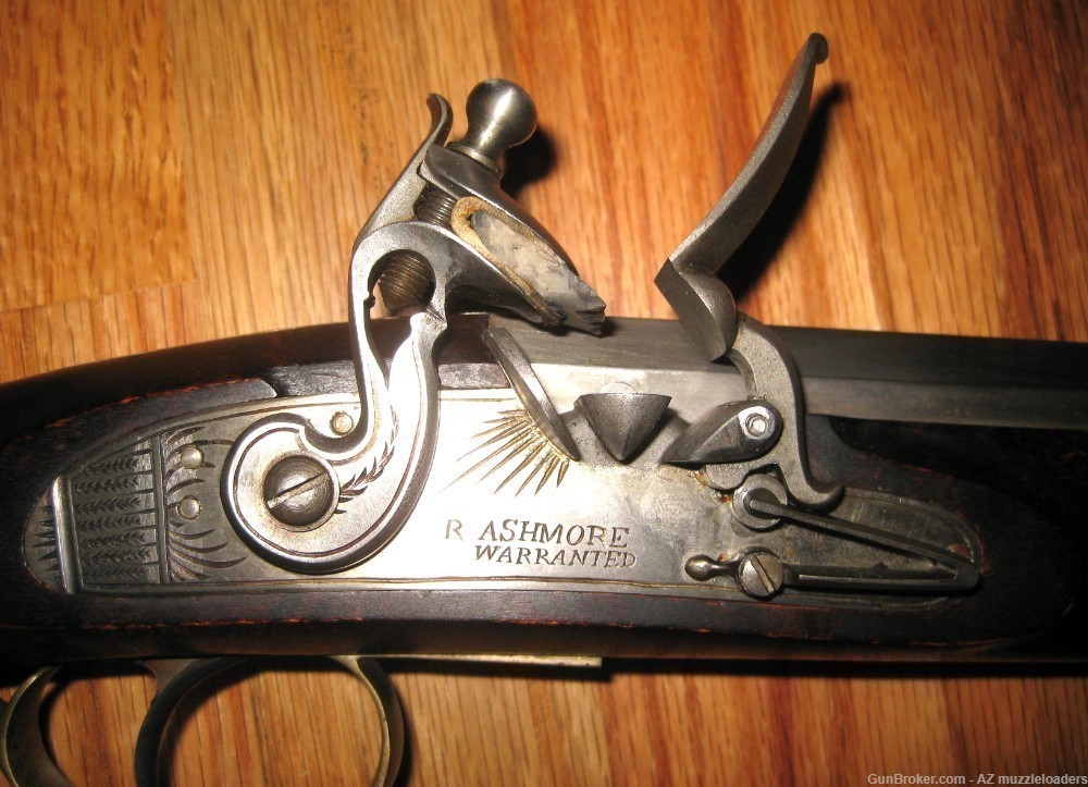 Bob Lienemann built Leman 58 caliber flintlock rifle made for Alamo movie -img-11