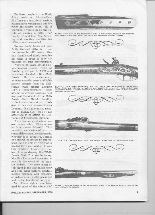 Fautheree Flintlock Rifle 50 Cal Bill Large Barrel Muzzleloader Curly Maple-img-20