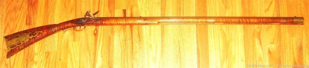 Fautheree Flintlock Rifle 50 Cal Bill Large Barrel Muzzleloader Curly Maple-img-0