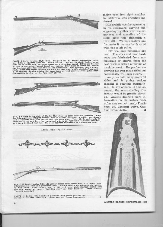 Fautheree Flintlock Rifle 50 Cal Bill Large Barrel Muzzleloader Curly Maple-img-21
