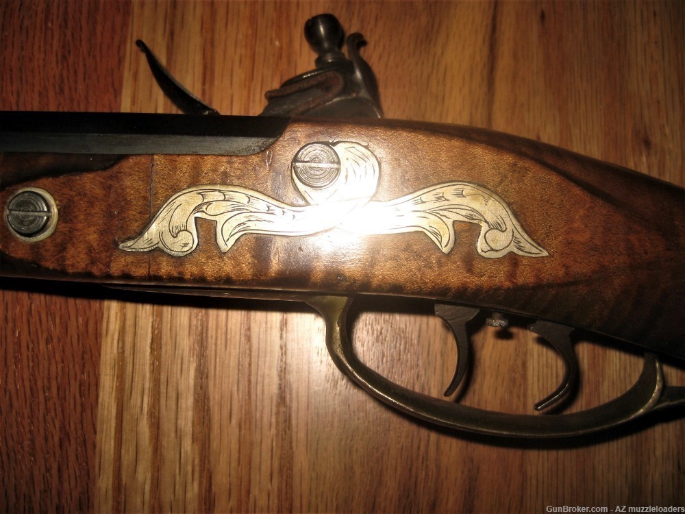 Ray Miller Lehigh style Flintlock Rifle, 45 Cal, L&R lock, Curly Maple -img-8