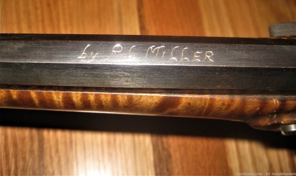 Ray Miller Lehigh style Flintlock Rifle, 45 Cal, L&R lock, Curly Maple -img-10