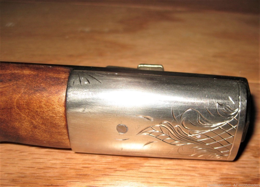 Custom 45 Cal Flintlock Muzzleloader, Siler Lock, Hoyt Barrel, Curly Maple-img-12