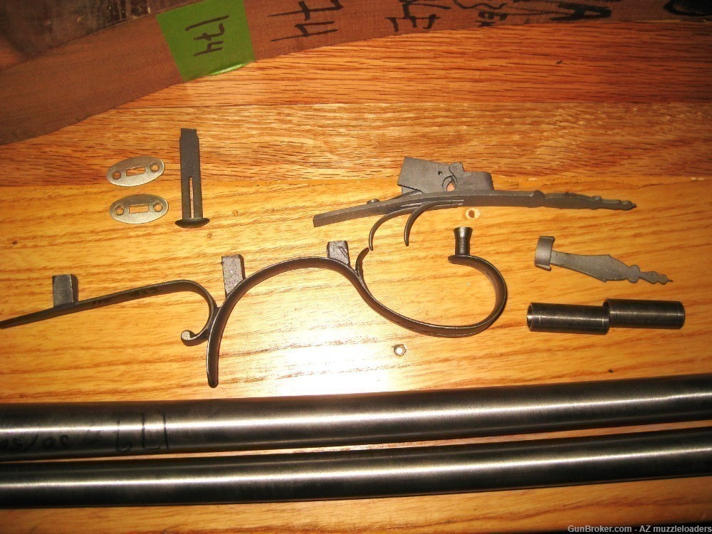 Side by Side Walnut Stock 50 Caliber Flintlock Double Rifle Parts Set-img-2