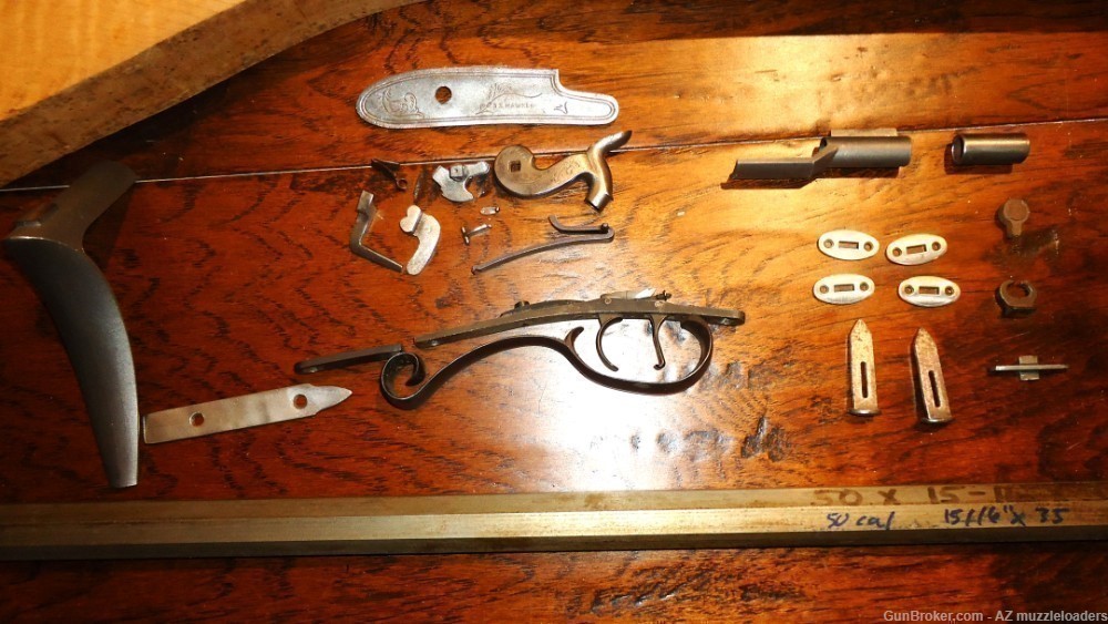 Muzzleloader Hawken Rifle Parts Set, GRRW Barrel, TRS Lock, Black Powder-img-8