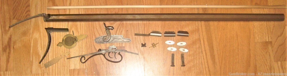 Muzzleloader Hawken Rifle Parts Set, GRRW Barrel, TRS Lock, Black Powder -img-13