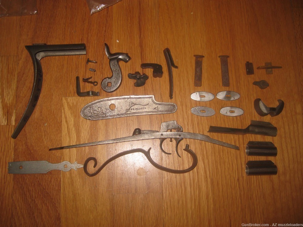 Muzzleloader Hawken Rifle Parts Set, GRRW Barrel, TRS Lock, Black Powder -img-6