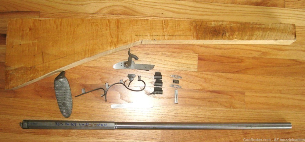 English Sporting rifle parts set.   L&R lock, Colerain 20 gauge smoothbore-img-0