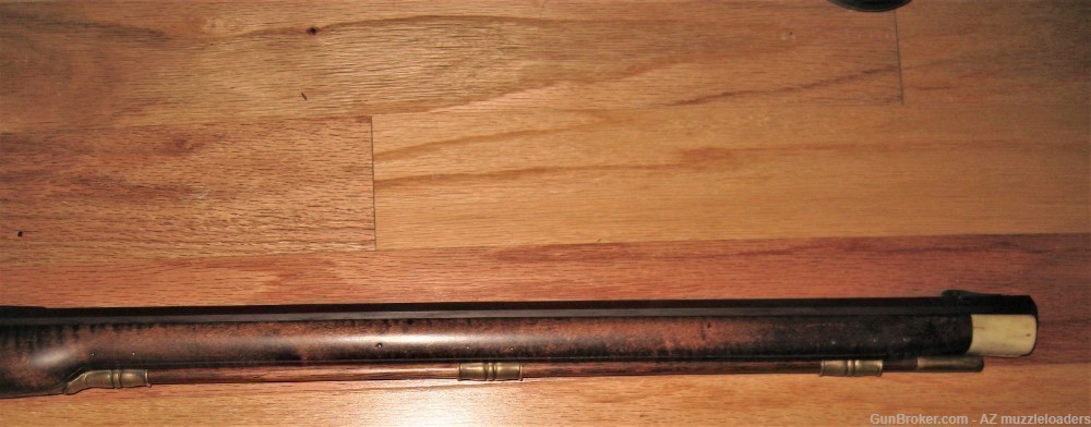 Jaeger Flintlock Rifle, 50 Cal Getz, Davis Lock, Curly Maple Custom Swamped-img-4