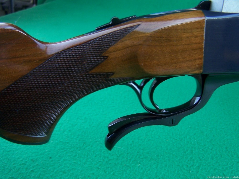 COLLECTIBLE RUGER NO 1B, 243 WIN, 26" MED HVY BBL, NICE WOOD, MFD 1978 -img-6