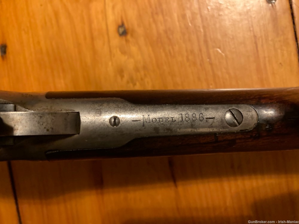 Antique Winchester 1886 Lever-Action Rifle 45-90 WCF manufactured 1888-img-2