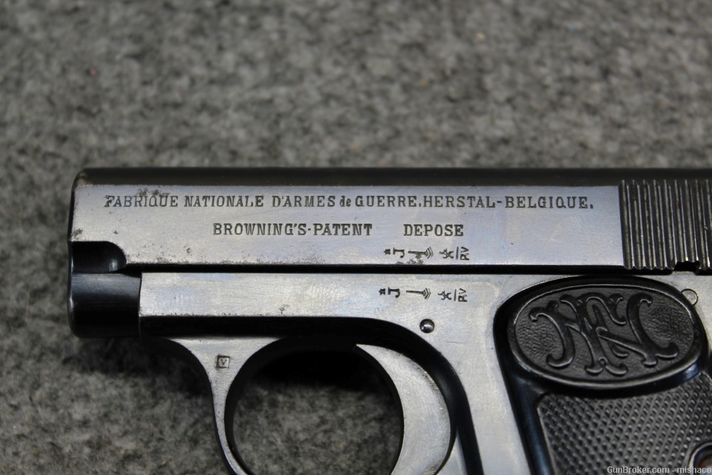 Belgian FNH Model 1906 6.35mm Vest Pocket Pistol FN Baby Browning M1906 .25-img-6