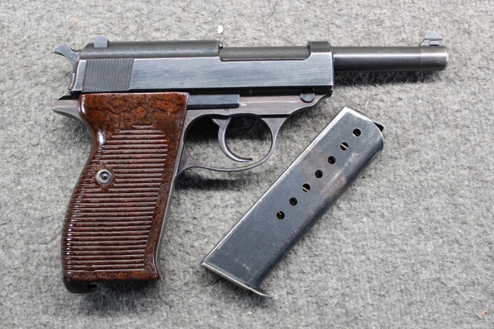 Nice Matching WWII German Walther P-38 9mm Luger Pistol No-Import ac 43 P38-img-1