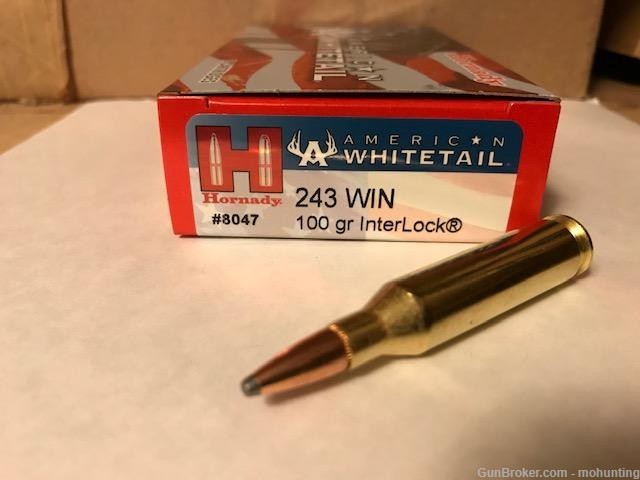 Hornady 8047 243 Win 100gr SP 200 Rounds-img-0