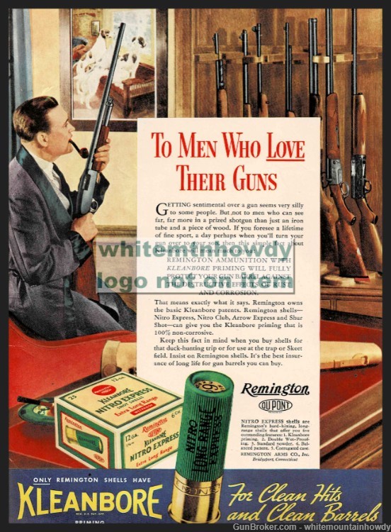 1936 REMINGTON Kleanbore Shotgun Shells Original PRINT AD -img-0