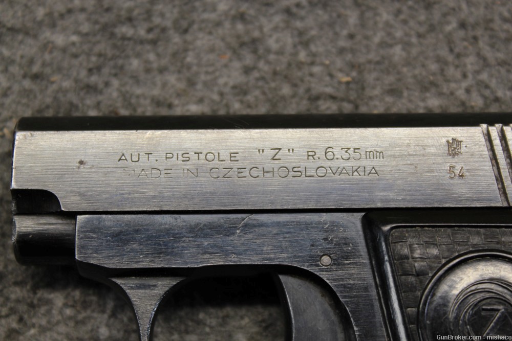 C&R Czechoslovakian CZ Duo 'Z' 6.35mm Browning(25 Colt) Czech Pocket Pistol-img-6
