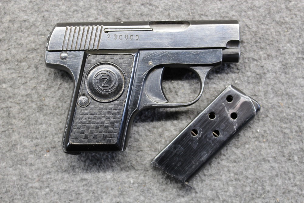 C&R Czechoslovakian CZ Duo 'Z' 6.35mm Browning(25 Colt) Czech Pocket Pistol-img-1