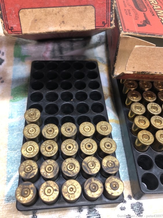 140 rounds of loaded 45 Schofield pistol ammo, 21 empty brass-img-5