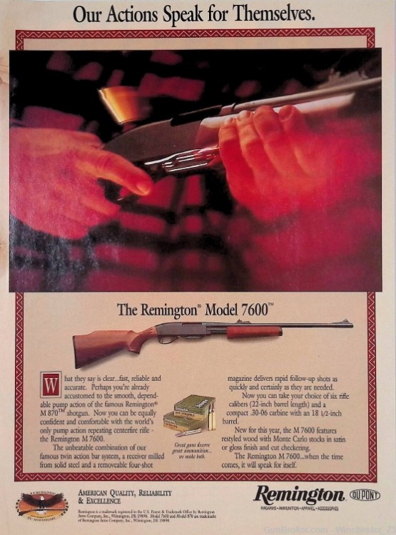 Remington 7600 30-06 pump action rifle 1984 BEAUTY -img-46