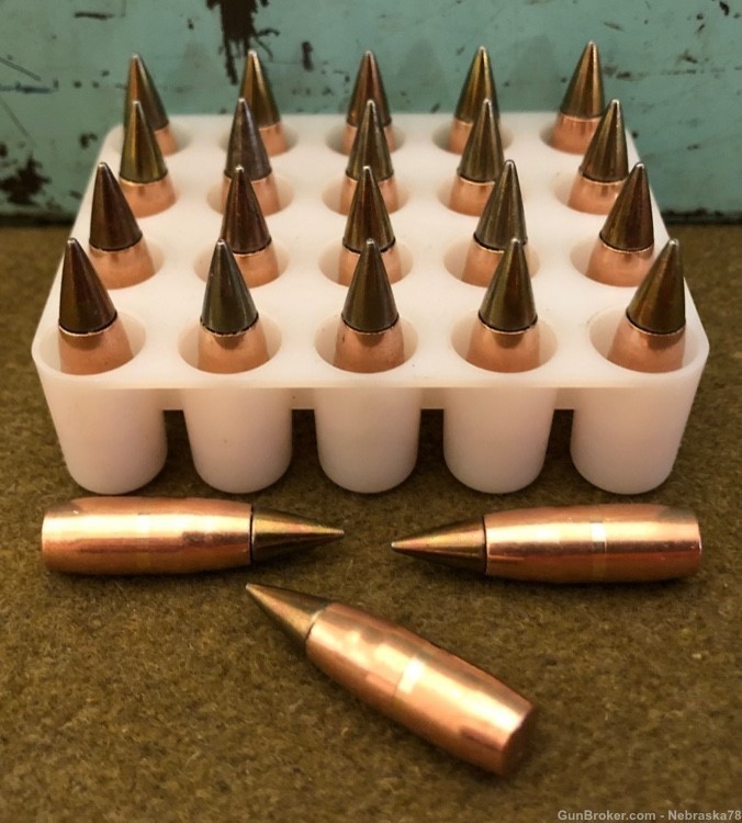 20 count new projectiles only M80A1 XM80A1 .308 7.62x51 130 grain steel tip-img-0
