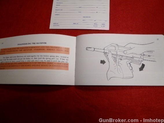 Calico M-100 Pistol Owner's Manual .22 LR -img-8