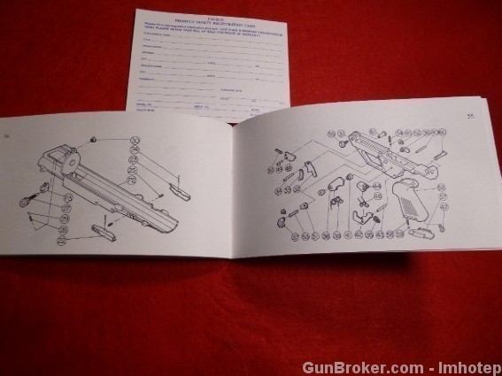 Calico M-100 Pistol Owner's Manual .22 LR -img-3