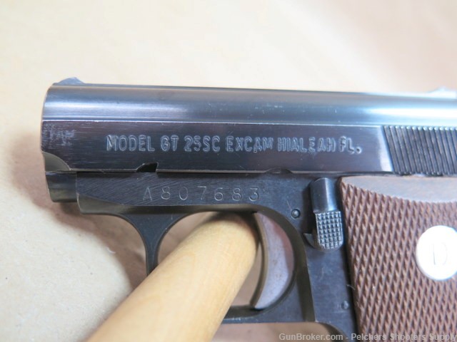 Excam Model GT25SC 25Auto Vest Pockel Pistol with Holster-img-9