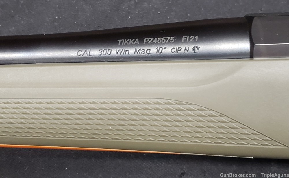 Tikka T3X Superlite 300 Win mag 24.3in barrel  green stock JRTXGSL31R10-img-13