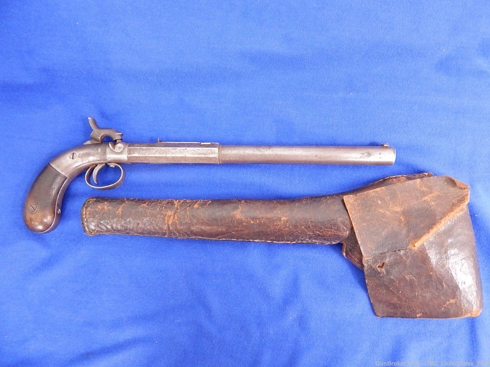 Civil War A&T Center Hammer Pistol with Holster-img-0